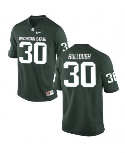 Men's Riley Bullough Michigan State Spartans #30 Nike NCAA Green Authentic College Stitched Football Jersey FC50P33IY